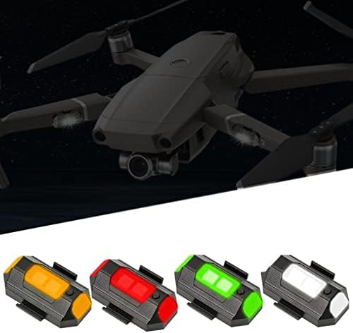 Luzes estroboscópicas de LED mini Mini, luzes de drones à prova d'água UAV, 0,23 onças de duração leve da bateria longa RGB LUZES