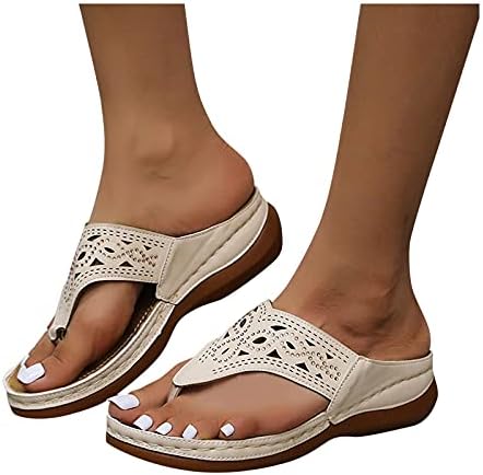 Sandálias ortopédicas para mulheres arco de suporte deslize em sandálias de verão anti-plataforma sapatos de caminhada shoes respiráveis