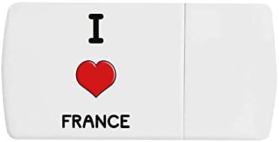 Azeeda 'I Love France' Caixa de comprimidos com divisor de tablets