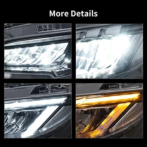 Faróis AOMSAZTO para a 10ª geração Honda Civic -2021, lâmpada de cabeça com montagens de farol de giro sequencial