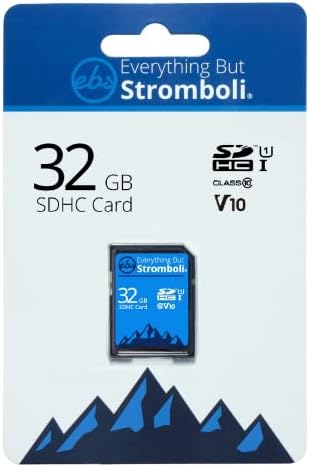 Tudo menos Stromboli 32GB SD Speed ​​Class 10 UHS-1 32G Cards de memória SDHC para câmera compatível, computador, câmera