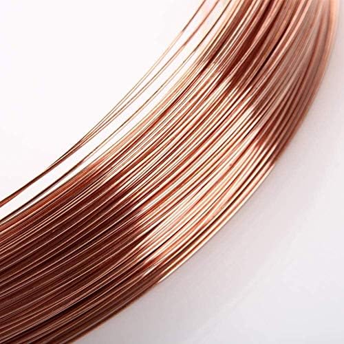 Nianxinn Fio de cobre de cobre Fio de cobre nua Bobina de linha de linha única elétrica sólida 99,9% Pure Natural Industrial Matérias