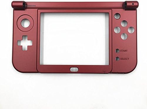 Capa do moldura do moldura inferior da dobradiça da caixa da caixa para a Nintendo New 3DS XL LL 2015 Verison Replacement - Red