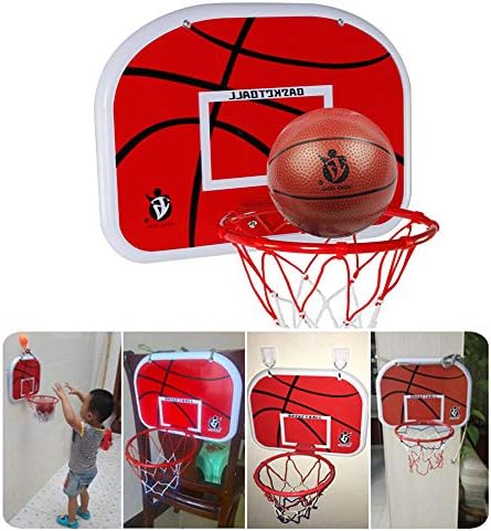 Blacer de parede infantil de basquete com bomba de ar de basquete para crianças de 6 a 12 anos, presentes para crianças