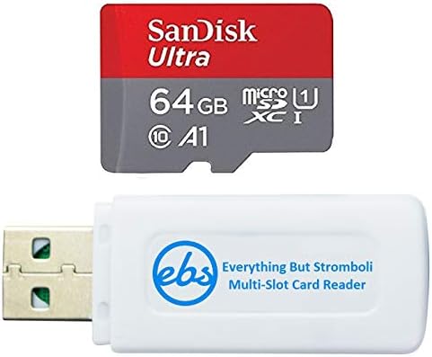 Sandisk Ultra 64GB Micro SD Memory Card funciona com LG K51, LG Q70, LG Q7+, LG Stylo 5+ Pacote de telefone celular com tudo, menos