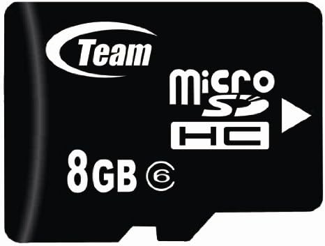 8 GB Turbo Classe 6 Card de memória microSDHC. A alta velocidade para o slide do Nokia 6600 Fold vem com um SD e adaptadores USB gratuitos.