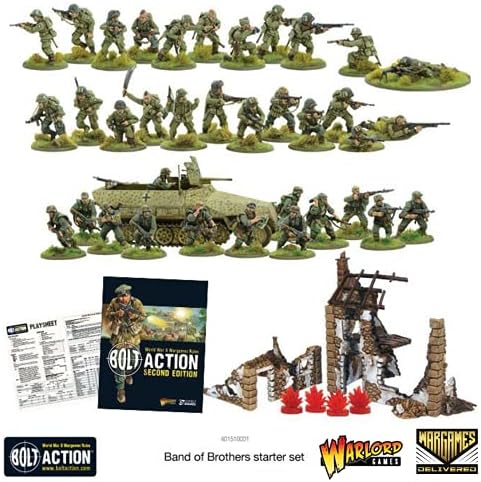 Wargames entregou Miniaturas de ação para Bolt - Band of Brothers Starter Set- Língua em inglês. Figuras de ação 28mm Modelos e tanques
