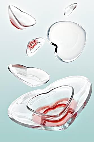 Bandeja de vidro - tigela rasa - em forma de coração - - para frutas - bolo - chocolates - petit quatro - 10 '' w