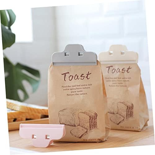 Pastas de cabilock Coffee triturador de alimentos bolsas de lanches de papel 10pcs clipe de bolsa de vedação clipes