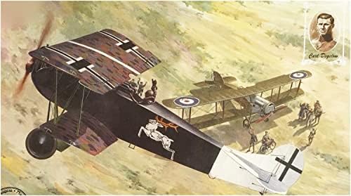 Roden RE48421 1/48 da Força Aérea Alemã da Primeira Guerra Mundial Focker D.7 Avião de caça Albatros Factory Modelo Plástico Early Modelo
