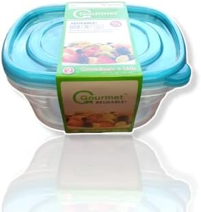 Green Sky Enterprise Premium Food Storage Container com tampas, 6 conjuntos, organização de cozinha e despensa sem BPA, contêineres de plástico Microondas Seguro, perfeito para suas deliciosas refeições