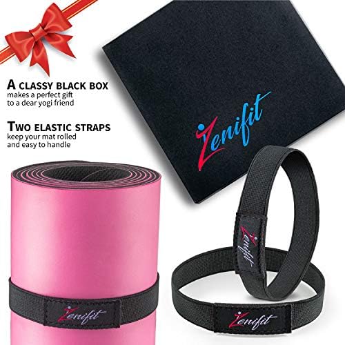 Zenifit Yoga Mat Bag - Longa bolsa com bolsos - contém mais acessórios de ioga. Holder de tapete de ioga fofo com elastics