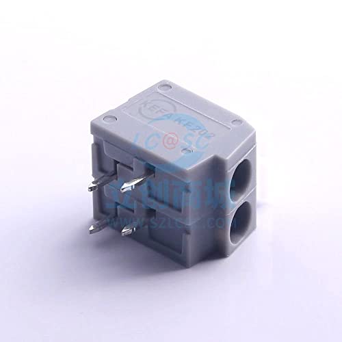 5 PCS PIN: 25mm Proteção ambiental de cobre Plug reto Tipo de mola do plugue reto Terminal P = 5mm 5mm KF202-5.0-2P