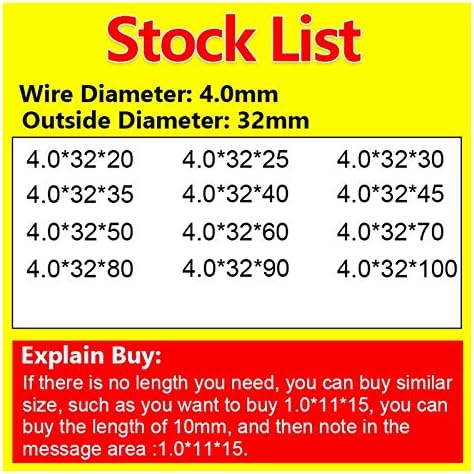 Máquinas de brinquedo Substituição Placa da mola Placa Release mola Spring Compressão Diâmetro da mola de 4,0 mm, diâmetro externo 32mm Retorno mola)