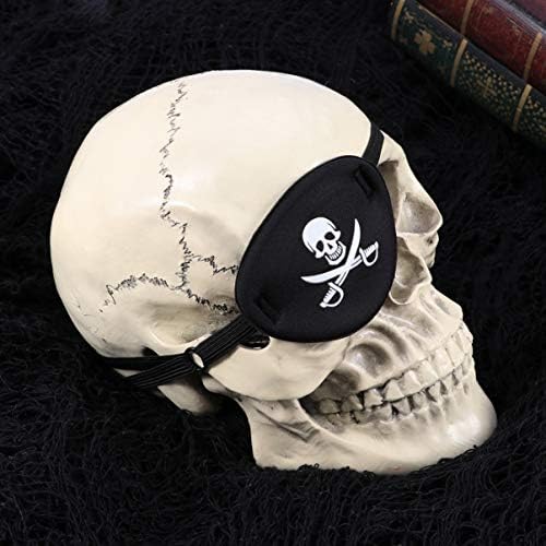 Besportble Halloween pirata olho de olho de olho craveiro crossbone cool pirate máscara ocular máscara de almofada para