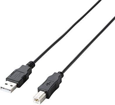 エレコム Elecom U2C-JB15BK Cabo USB ECO, USB 2.0, A-B Tipo, 4,9 pés, Black, Modelo de 2010