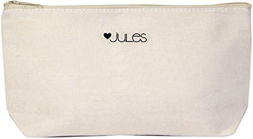 Jules Natural Canvas Makeup Zipper Bag, tudo acontece por um motivo, apenas acredite