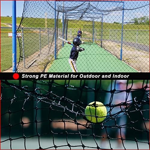 Aoligeijs Baseball Softball Backstop Nets, rede esportiva, barreira de rede esportiva, rede esportiva para quintal, rede de