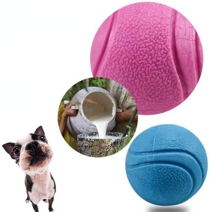 HMQCI Toys de cachorro Bolas resistentes a mordidas sólidas macias/limpeza de dentes/Elasticidade de alta elasticidade FESTIDAS