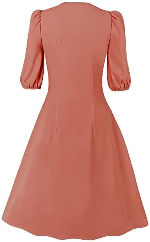 Vestido de lantejouno Nokmopo para mulheres Moda Britânica Turn Down Collar Plaid Prind Manuve Sleeve Dress