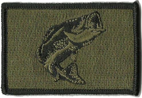 Tactical Wildlife Largemouth Bass Patch - Olive Drab