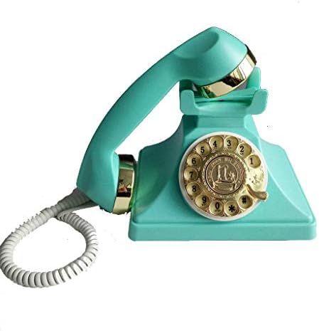 ZYZMH RETRO TELEFONE PLANETO ROTARY TELEFONE RETRO VELHO A VEITA CLÁSSICA METAL BELL, FUNÇÃO DE TELEFONE DE CABE