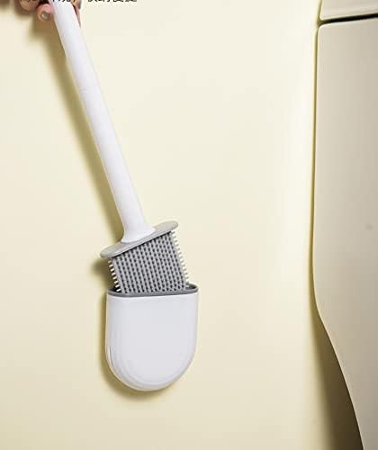 CLCAP novo pincel de higiário de borracha macia sem espaço de limpeza de espaço morto, alça removível para economizar escova de parede