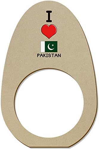 Azeeda 5 x 'eu amo o Paquistão' Ringos/suportes de guardanapo de madeira