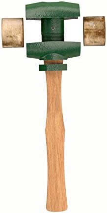 Bon Tool Rawhide Hammer - alça de madeira de 4 lb, verde, marrom