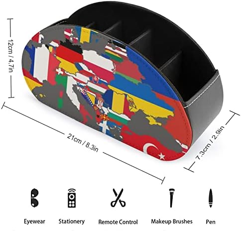 Mapa de bandeira da Europa e Norte da África PU PU