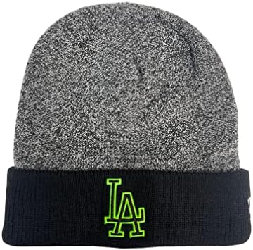 New Era MLB unissex-adult heathered manugo de malha chapéu frio chapéu um tamanho se encaixa em todos