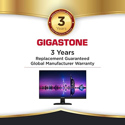 Gigastone 24 polegadas IPS Gaming LED Monitor 75Hz FHD 1920 x 1080, 1080p 178 ° Visão de largura Monitor de computador sem