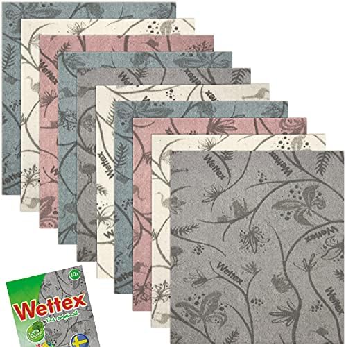 Wettex O pano de prato superabsorvente original de 10 pacote - edição limitada de fita rosa…
