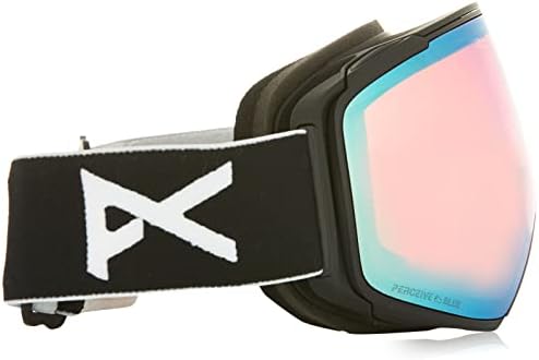 Óculos tóricos do ANON M4S + lente de bônus + máscara facial mfi, quadro: preto, lente: percebem azul variável, lente sobressalente: percebendo rosa nublado