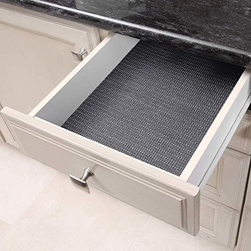 Smart Design Original Grip Shelf Liner - 12 polegadas x 45 pés - não adesivo, fundo de aderência forte, gaveta de cozinha fácil, armário, armário de armário, capa de cômoda, não deslizante - preto