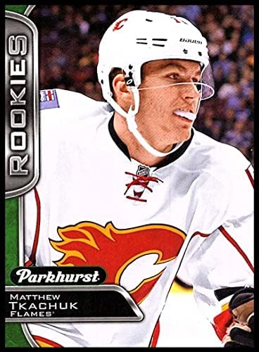 -17 Deck superior Parkhurst Matthew Tkachuk Rookie RC 385 nm perto de Mint Calgary Flames