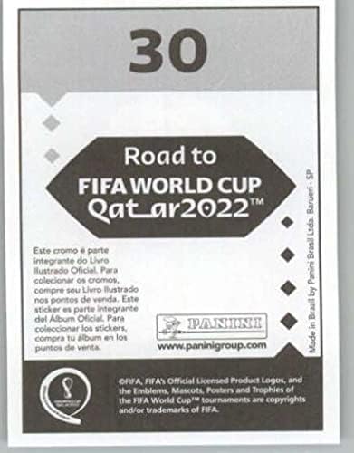 2021 Adesivos Panini: estrada para a FIFA Copa do Mundo Catar 2022#30 Lionel Messi Argentina Soccer Mini Sticker Trading Card
