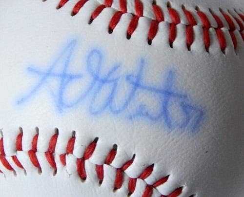 Adam Wilk 57 assinado Rawlings Official League Baseball Autograph Tigers - Bolalls autografados