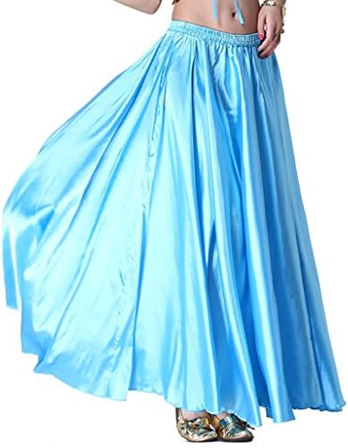 Munafie Belly Dance Scation Screia Arábica Halloween Salia brilhante Funcy Skirt Full US0-14