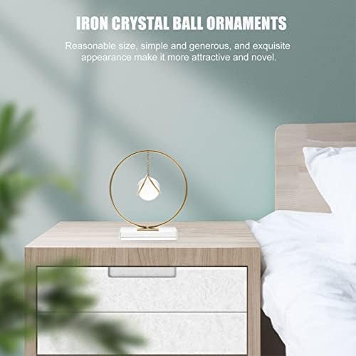 Bola de cristal de didiseaon com stand Crystal Ball Ball Clear Glass Ball Table Piece central Feng Shui Sphera de adivinhação