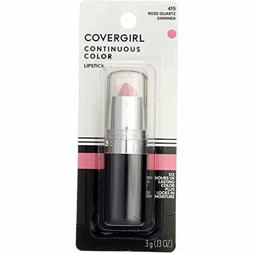 Lipstick colorido contínuo da CoverGirl, Rose Quartz [415], 0,13 oz
