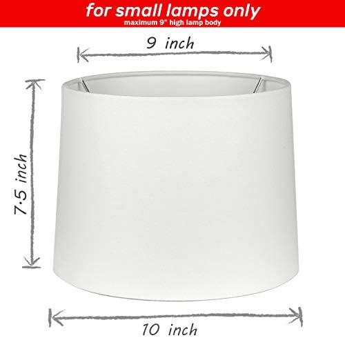 Mestar Decor Uno Fitter Small off Fabric White Lampshade 9 x 10 x 7,5