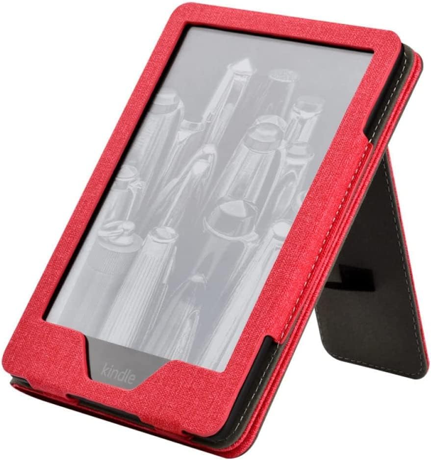 Caixa de suporte para Kindle Paperwhite, tampa de tecido durável premium com alça de mão, apenas para 6 polegadas de paperwhite