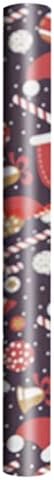 ZJHYXYH 10 folhas Conjunto de papel de embrulho DIY de Natal Roll Kraft Xmas Gift Decoração de Ano Novo 70x50cm