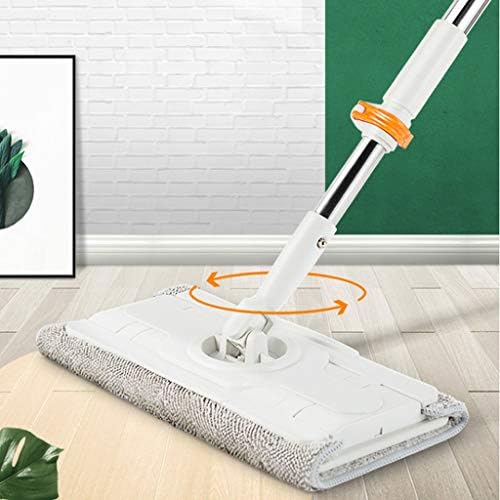 DXMRWJ 360 ° MOP rotativo, esfregão plano para uso doméstico, molhado e seco, triplo, gracioso, livremente retrátil