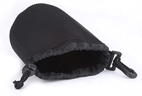 O conjunto de bolsas de caixa de lentes de neoprene de neoprene de protetor Hiffin® para lente de câmera DSLR inclui bolsas pequenas,