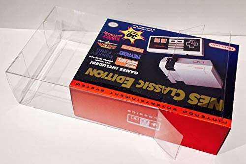 25 PCs Clear Plastic Box Protector para SNES e NES Nintendo Classic Edition NES Mini Game Console Boxes