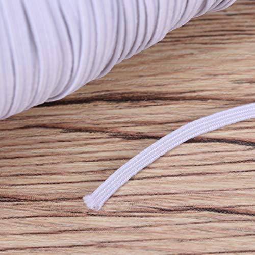 Exceart Black Elastic Band Cord Cordeira elástica cordão elástico de 3 mm de corda elástica de seda de costura de costura