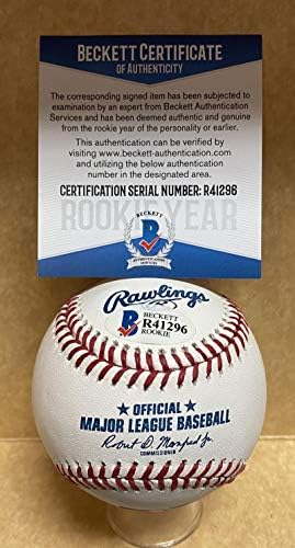 Xavier Edwards Tampa Bay Rays Ano de estreia assinado M.L. Baseball Beckett R41296