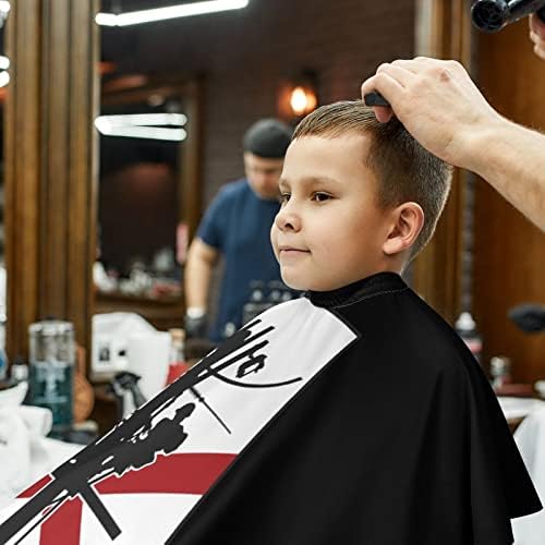 Avental de cabeleireiro de cabelos de cabelo de cabaçura infantil do Alabama State Lineman com capa de corte de cabelo ajustável